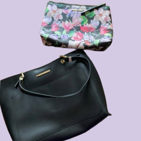 Steve Madden Matching Tote + Clutch - Picture 1 of 8